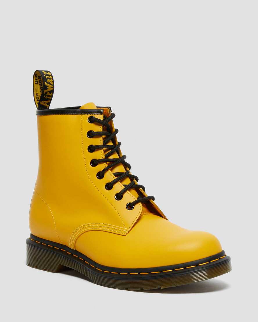 Dr. Martens 1460 Smooth Lær Snørestøvler Herre Gul [1930HXLAV]